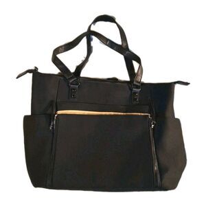 MOMINSIDE Neoprene Diaper Bag Backpack - Small Backpack, Black